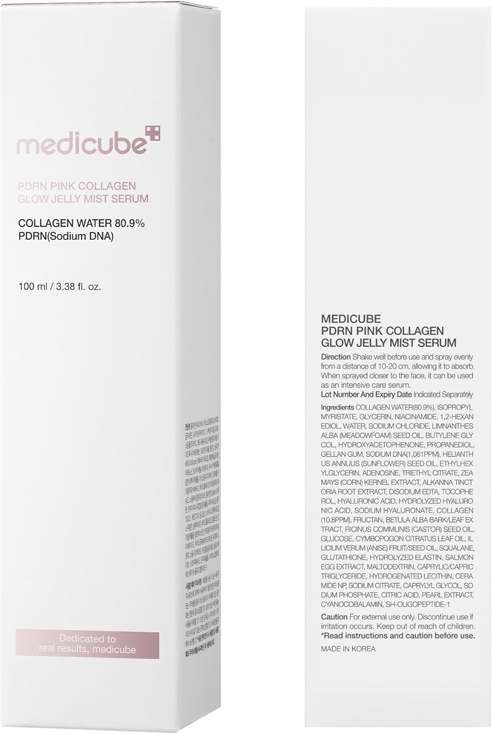 Medicube PDRN Pink Collagen Glow Jelly Mist Serum 100ml