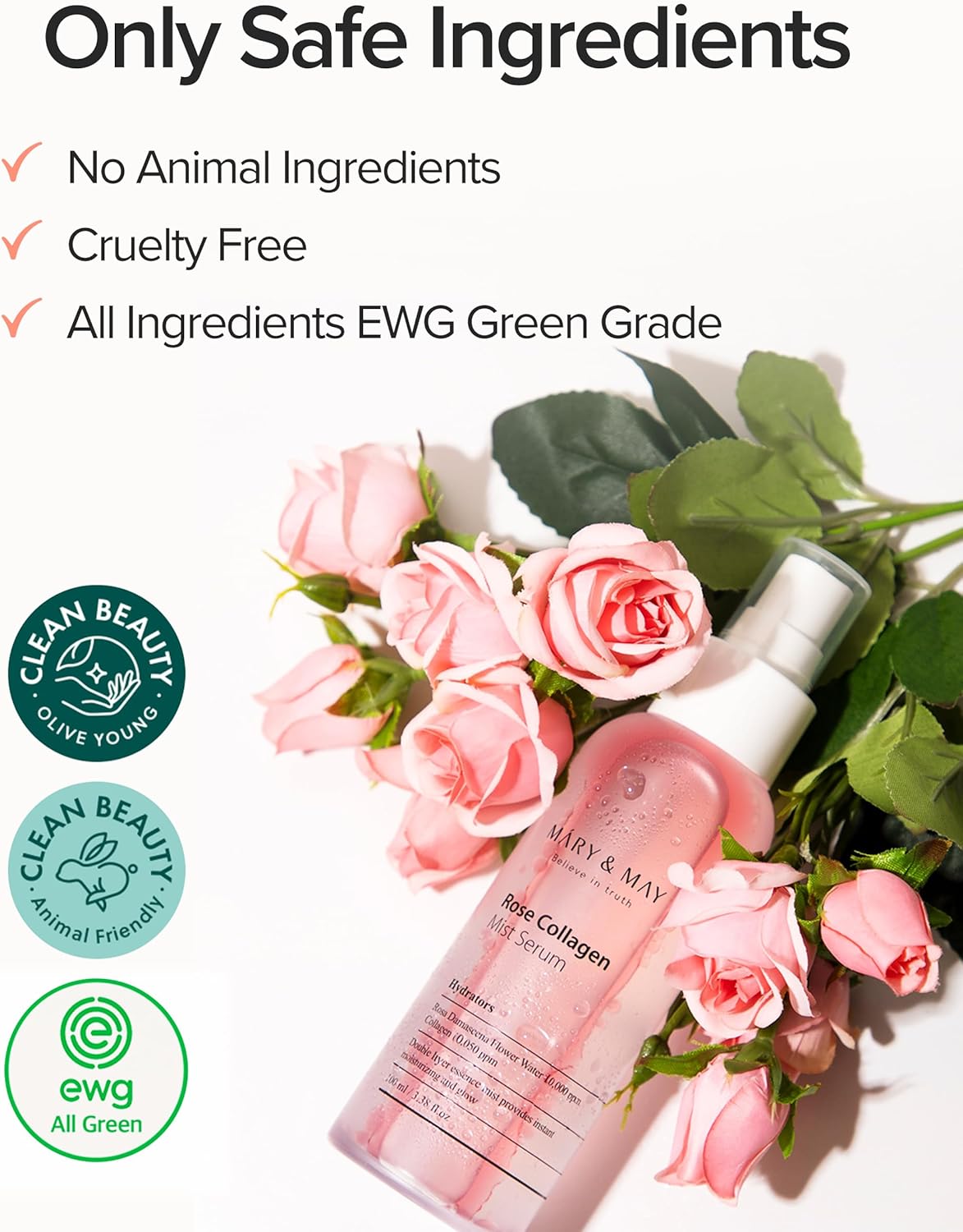 Mary & May Rose Collagen Mist Serum 100ml