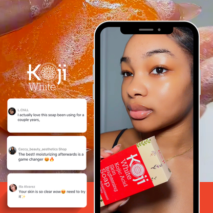 Koji White Kojic Acid Brightening Soap 2 x 80g | 5% Pure Kojic Acid