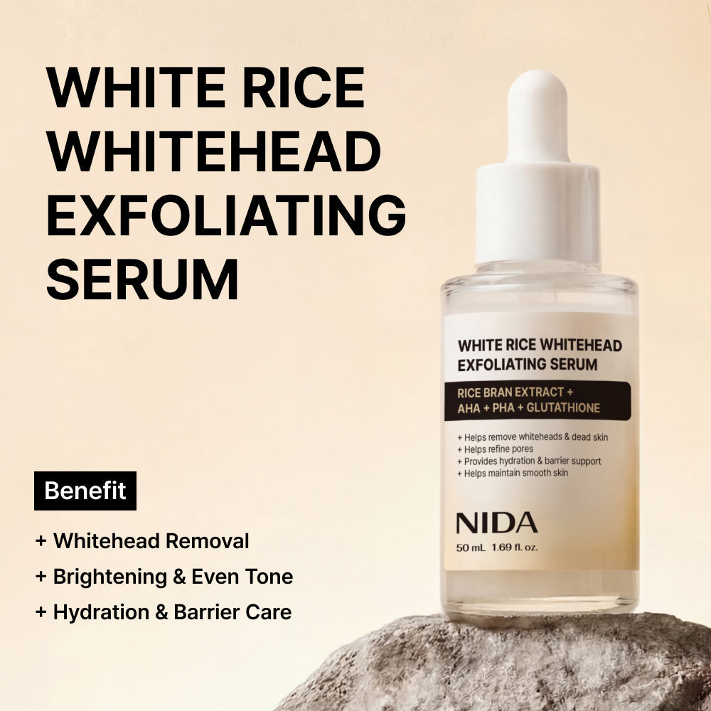 NIDA White Rice Whitehead Exfoliating Serum 50ml