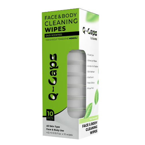 Q-Caps Natural Cleaning Wipe OUD