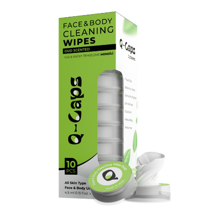 Q-Caps Natural Cleaning Wipe OUD