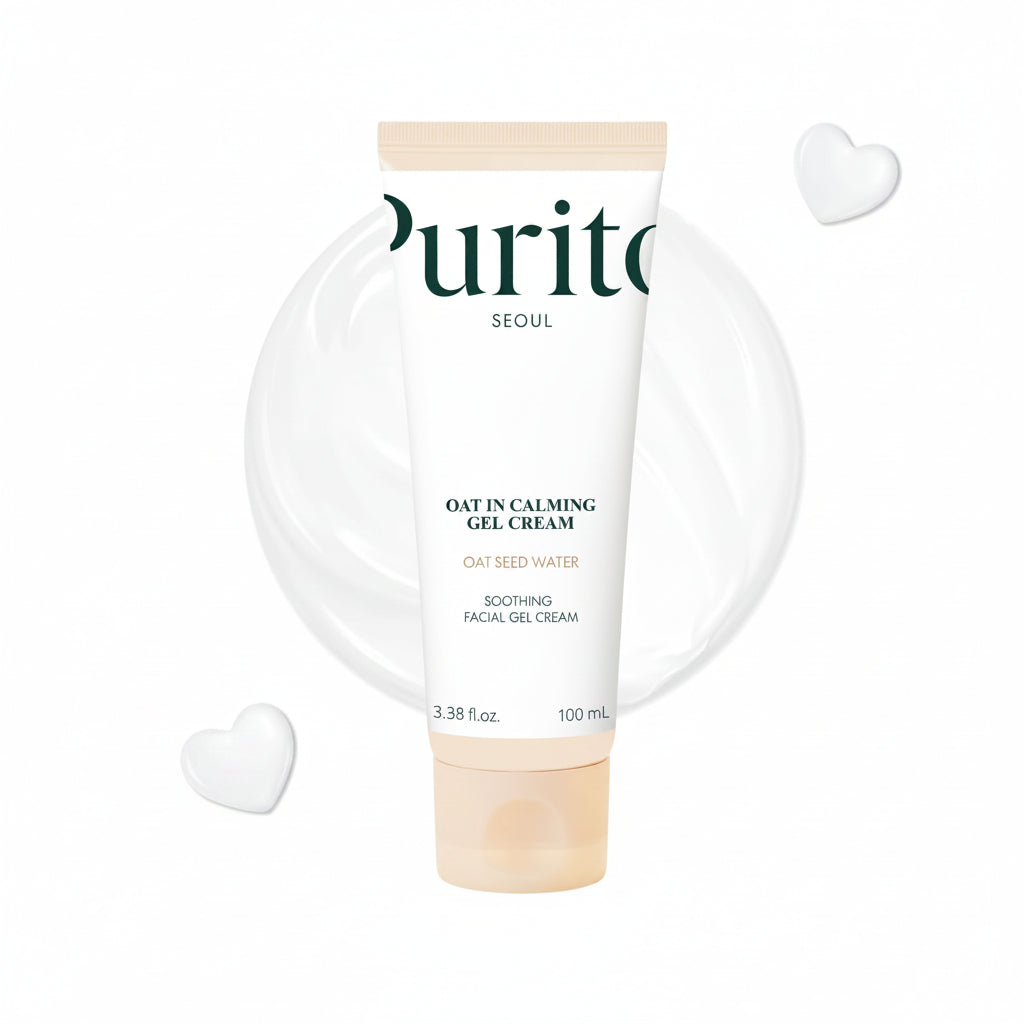 Purito Oat In Calming Gel Cream tube on a white background