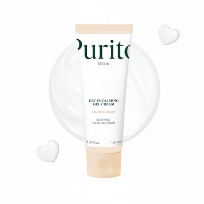 Purito Oat In Calming Gel Cream tube on a white background
