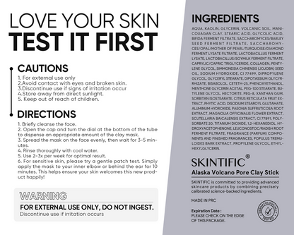 Skintific Alaska Volcano Pore Clay Stick 13g