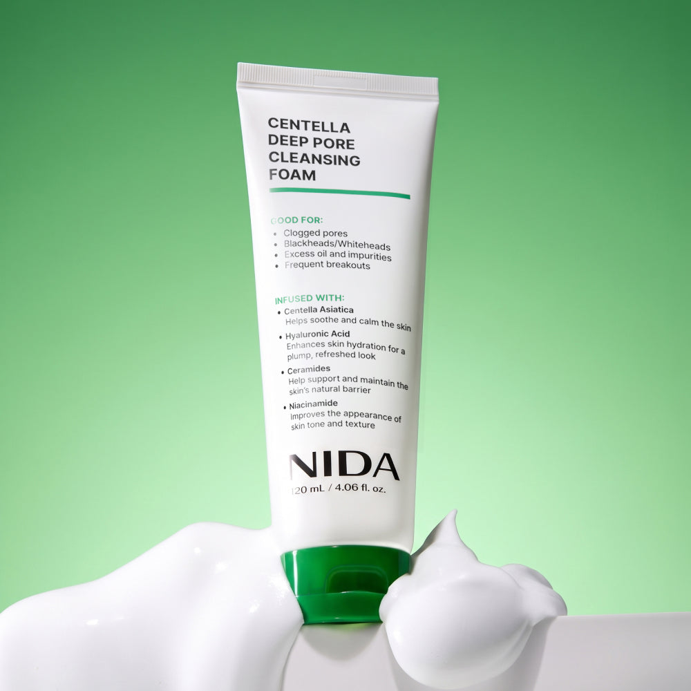 NIDA Centella Deep Pore Cleansing Foam 120ml