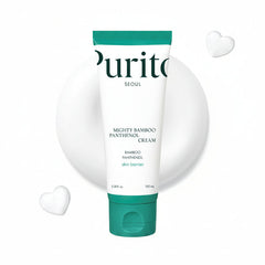 Purito Mighty Bamboo Panthenol Cream bottle on a white background