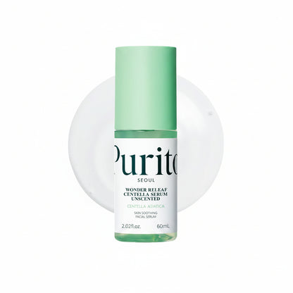 Purito Seoul Wonder Releaf Centella Serum bottle on a white background