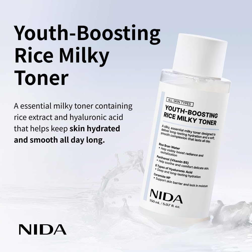 NIDA Youth-Boosting Rice Milky Toner 150ml