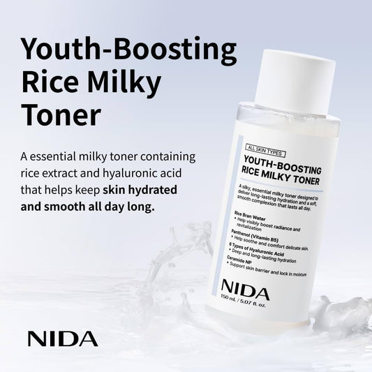 NIDA Youth-Boosting Rice Milky Toner 150ml