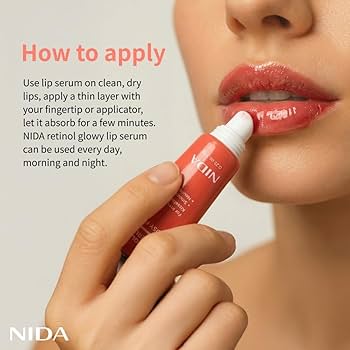 NIDA Retinal Glowy Lip Serum - Rosy Fig 7g