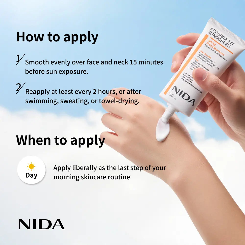 NIDA Invisible Fit Sunscreen 50ml