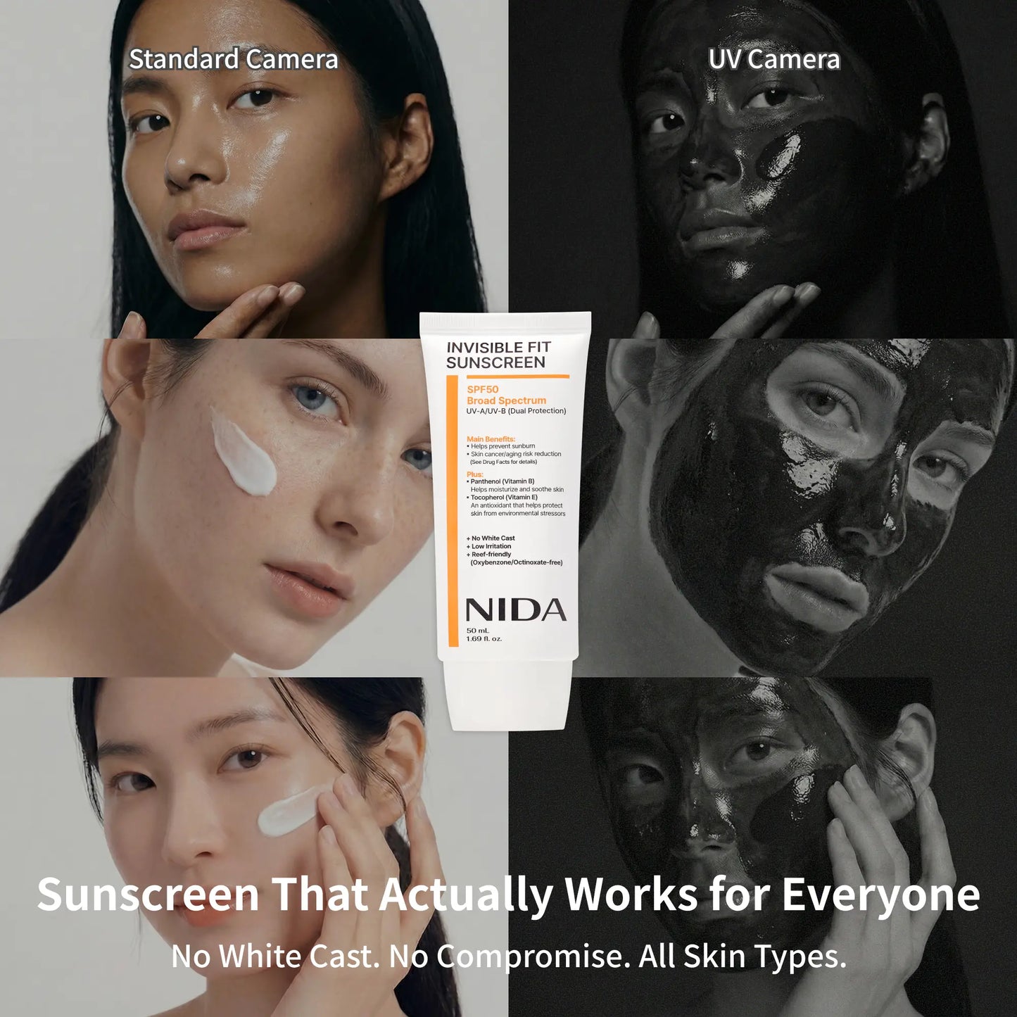 NIDA Invisible Fit Sunscreen 50ml