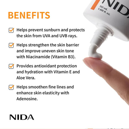 NIDA Invisible Fit Sunscreen 50ml