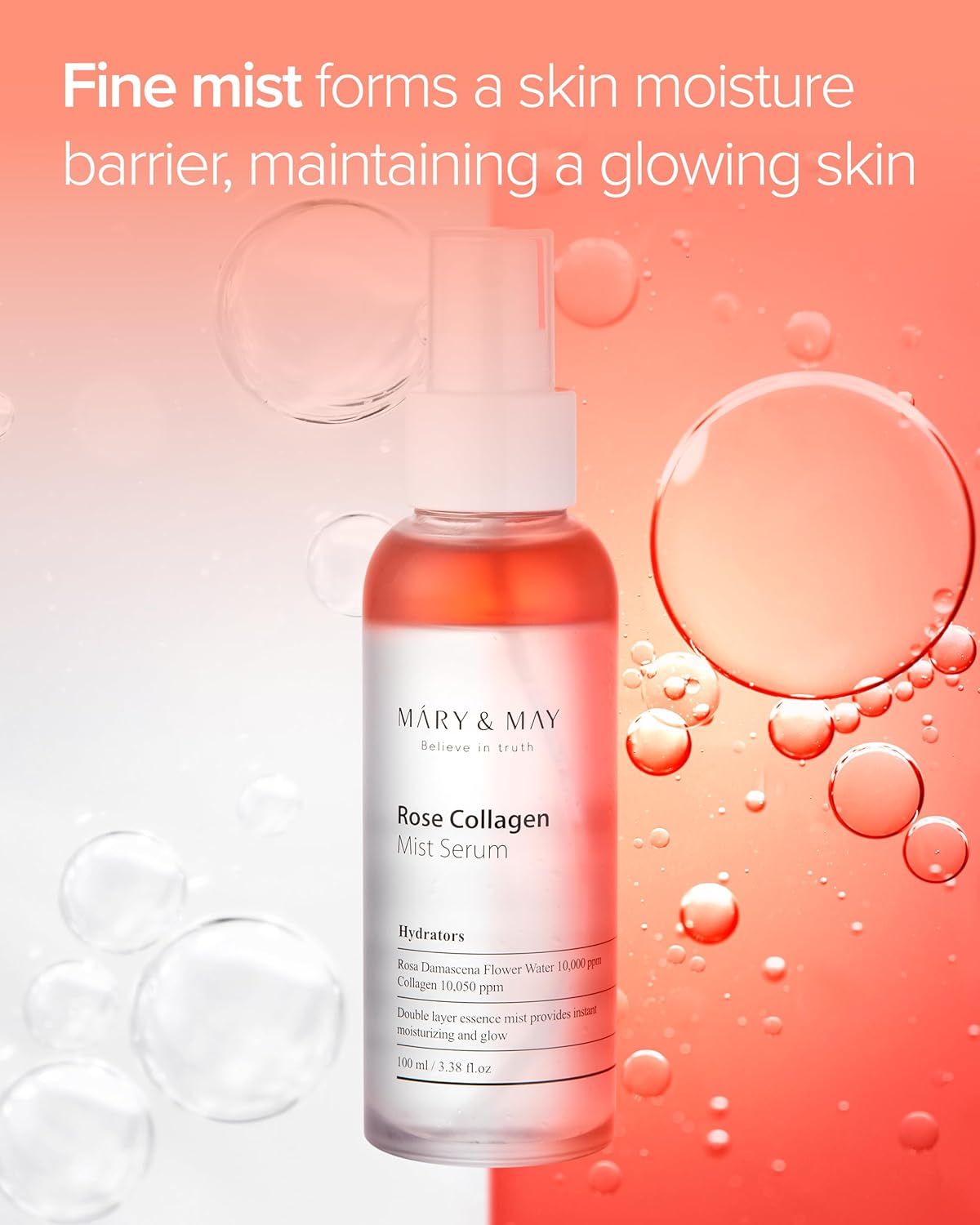 Mary & May Rose Collagen Mist Serum 100ml