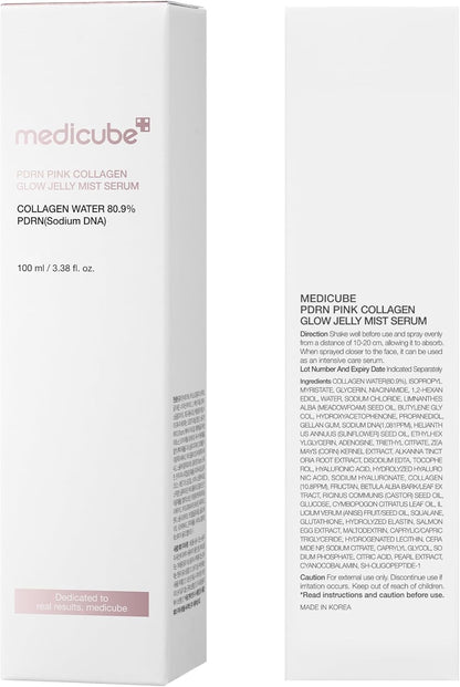 Medicube PDRN Pink Collagen Glow Jelly Mist Serum 100ml