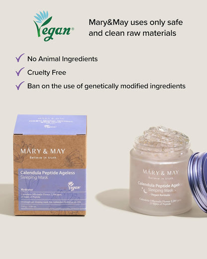Mary & May Vegan Calendula Peptide Ageless Sleeping Mask 110g