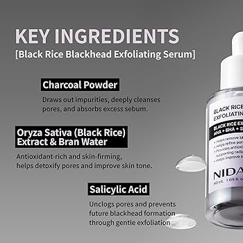 NIDA Black Rice Blackhead Exfoliating Serum 50ml
