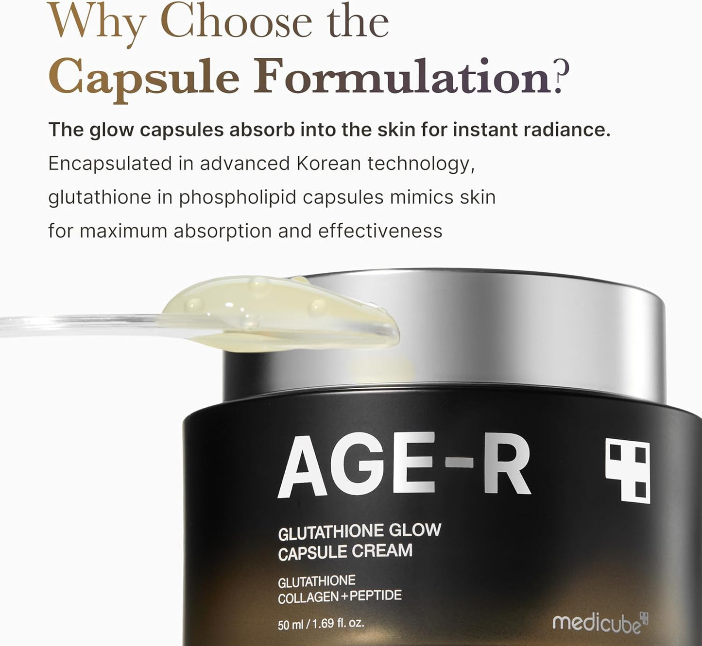 Medicube Age-R Glutathione Glow Capsule Cream 50ml