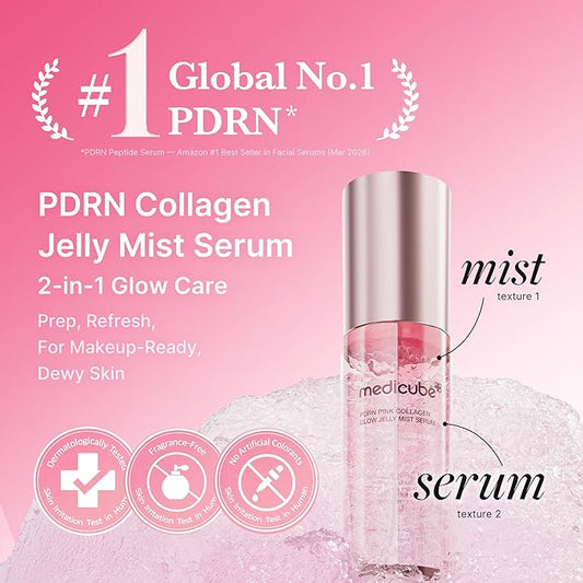 Medicube PDRN Pink Collagen Glow Jelly Mist Serum 100ml