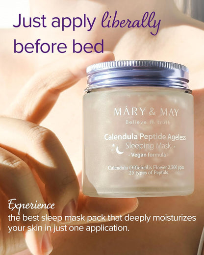 Mary & May Vegan Calendula Peptide Ageless Sleeping Mask 110g
