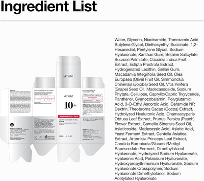 Anua Niacinamide 10% + TXA 4% Serum 30ml