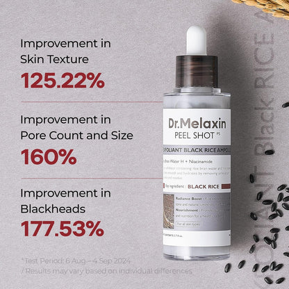 Dr. Melaxin Peel Shot Exfoliating Black Rice Ampoule 30ml