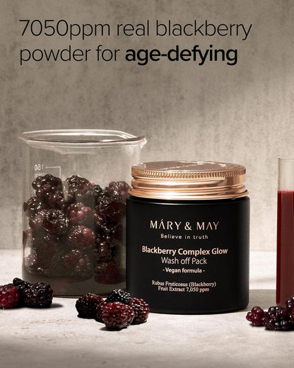 Mary & May Vegan Blackberry Complex Glow Wash-Off Pack 125g