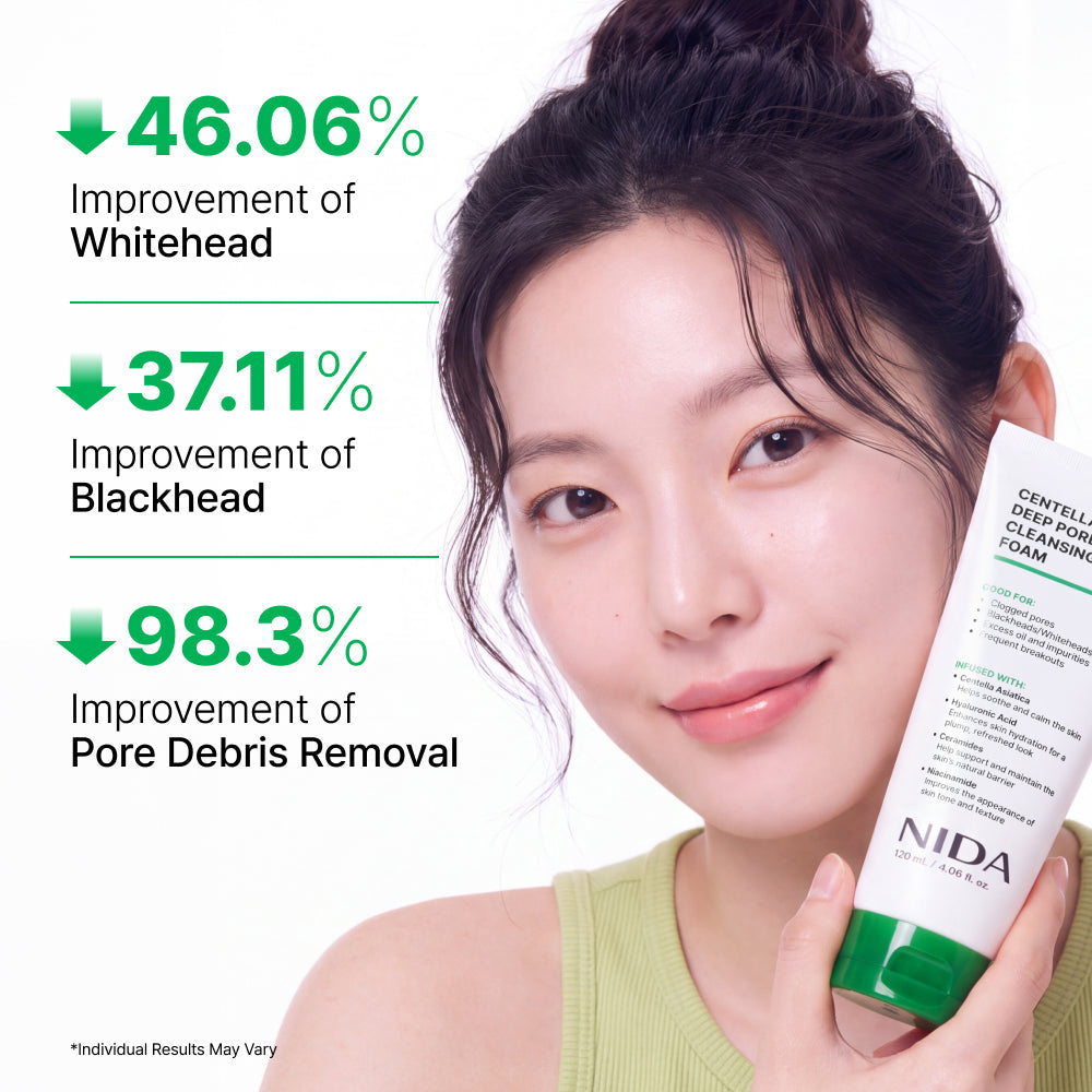 NIDA Centella Deep Pore Cleansing Foam 120ml