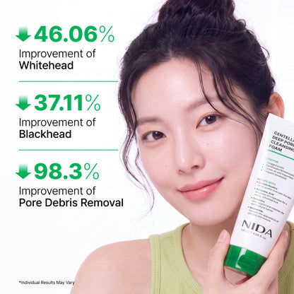 NIDA Centella Deep Pore Cleansing Foam 120ml