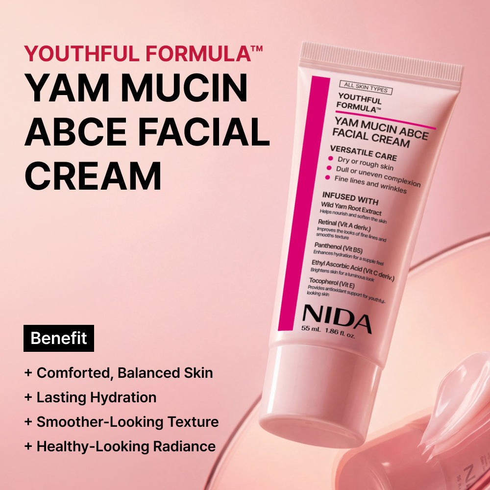 NIDA Youthful Formula Yam Mucin ABCE Facial Cream 55ml