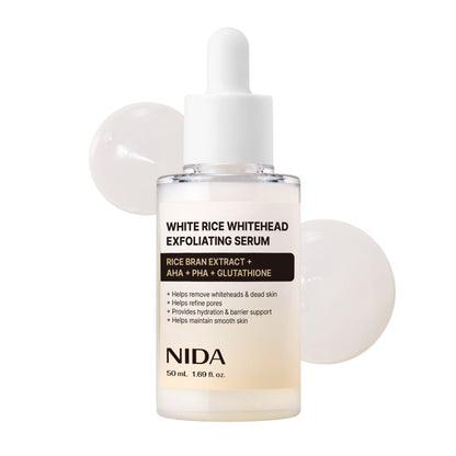 NIDA White Rice Whitehead Exfoliating Serum 50ml