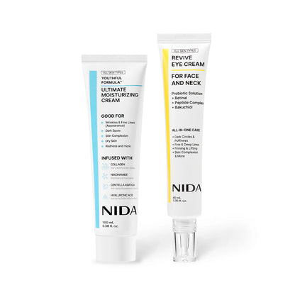 NIDA Cream & Eye Cream Duo | Starter Kit for Firmer, Younger-Looking Skin