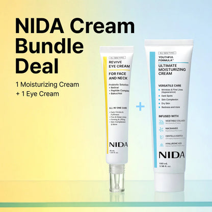 NIDA Cream & Eye Cream Duo | Starter Kit for Firmer, Younger-Looking Skin