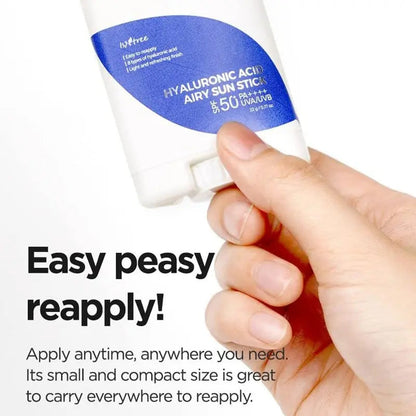 Isntree Hyaluronic Acid Airy Sun Stick SPF50+ PA++++ 22g