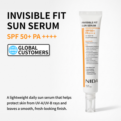 NIDA Invisible Fit Sun Serum SPF50+ PA+++++ 40ml
