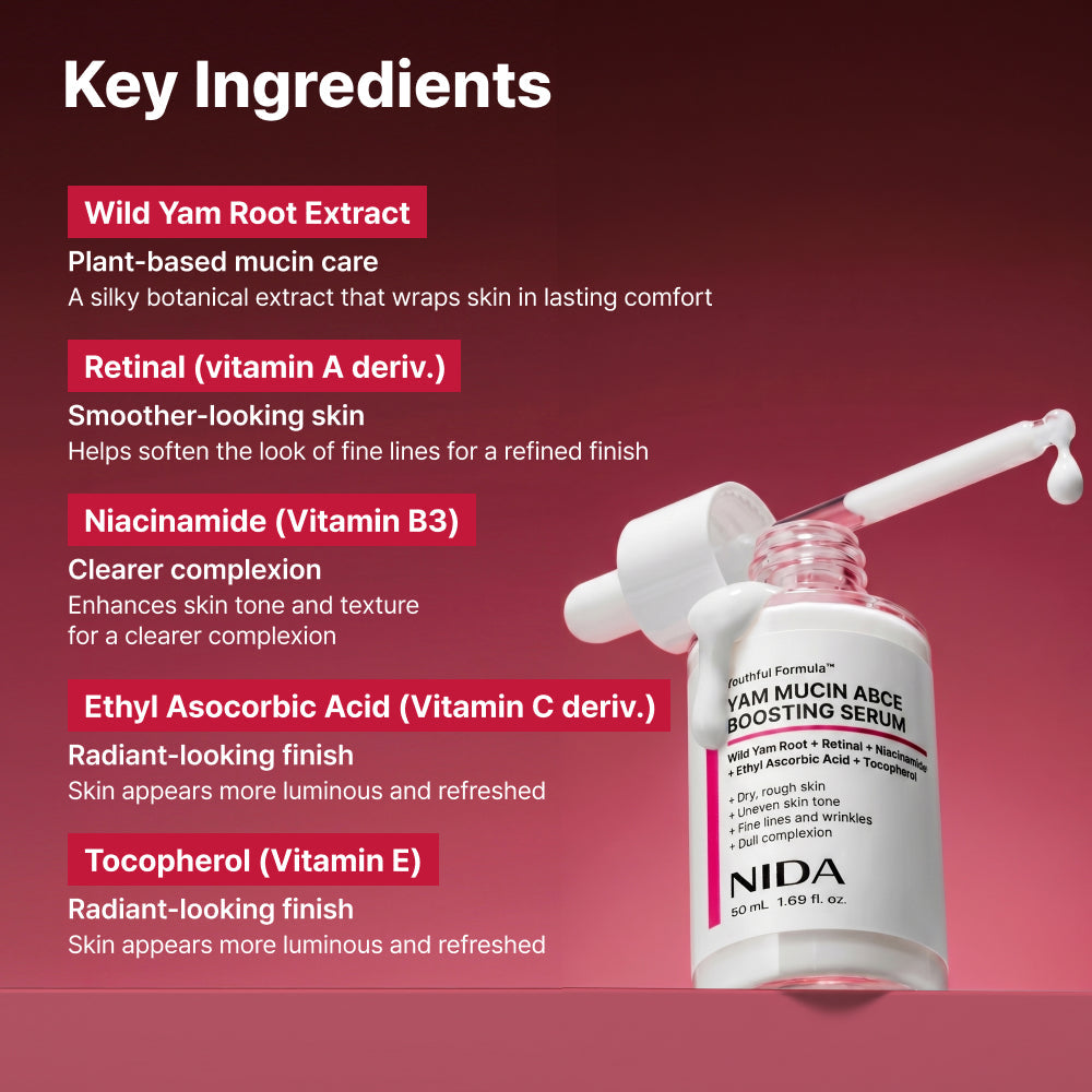 NIDA Youthful Formula Yam Mucin ABCE Boosting Serum 50ml