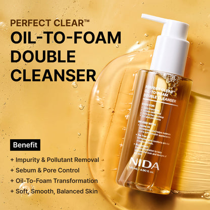 NIDA Perfect Clear Oil-to-Foam Double Cleanser 145ml