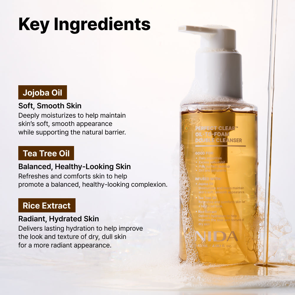 NIDA Perfect Clear Oil-to-Foam Double Cleanser 145ml