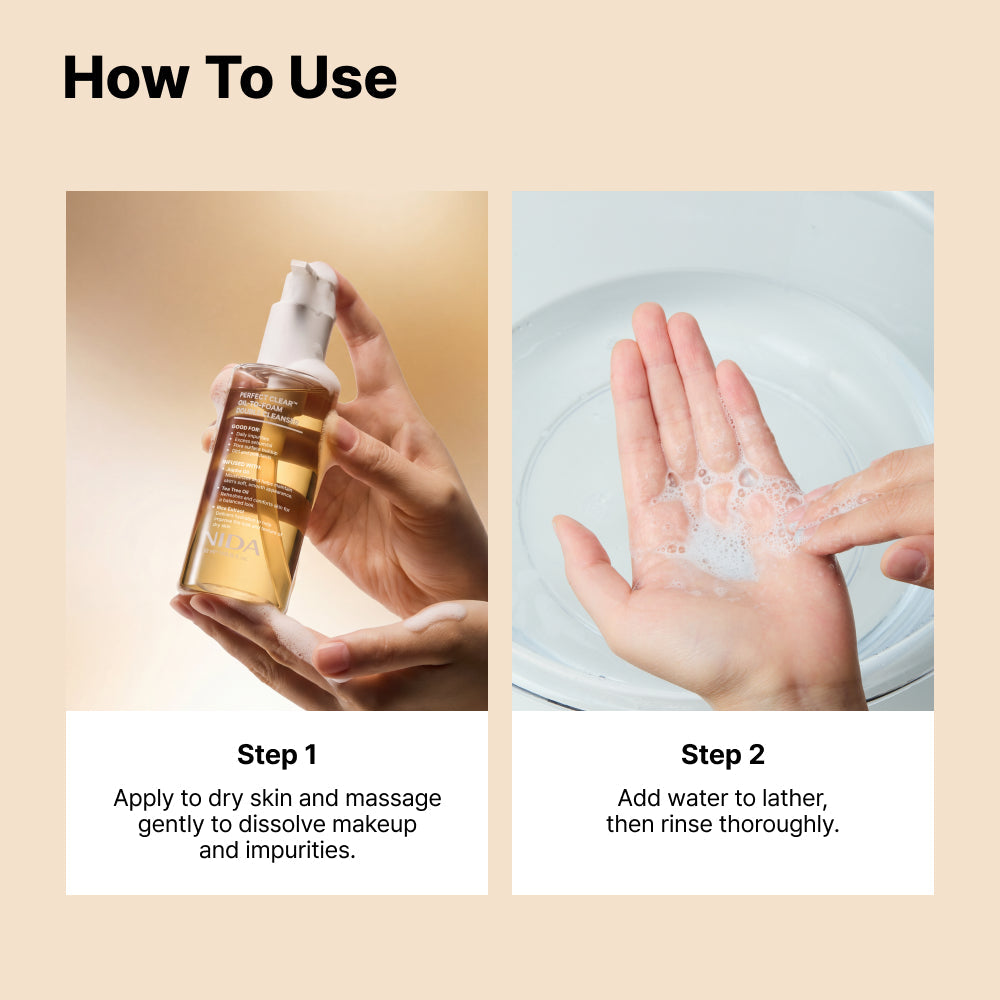 NIDA Perfect Clear Oil-to-Foam Double Cleanser 145ml