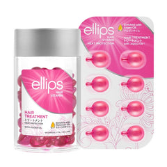 Ellips hair treatment with packaging on a white background
