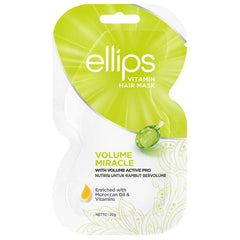ellips vitamin hair mask packaging on a white background