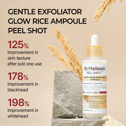 Dr. Melaxin Peel Shot Exfoliating White Rice Ampoule 30ml