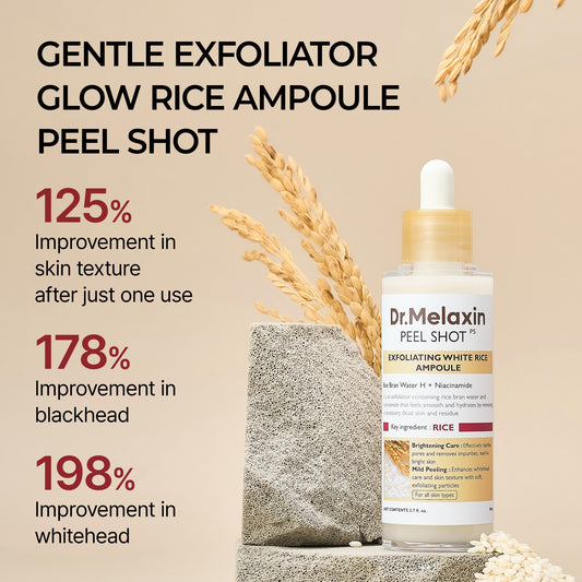 Dr. Melaxin Peel Shot Exfoliating White Rice Ampoule 30ml