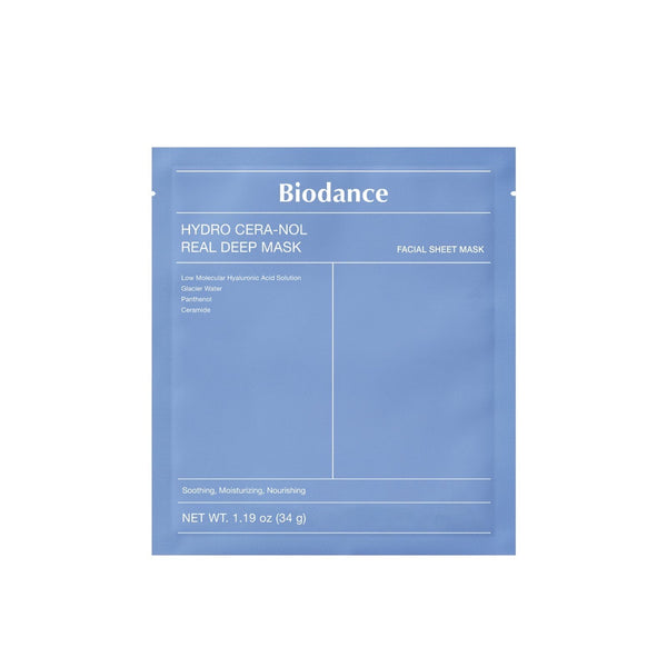Biodance Hydro Cera-Nol Real Deep Mask packaging on a white background
