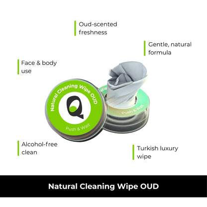 Q-Caps Natural Cleaning Wipe OUD