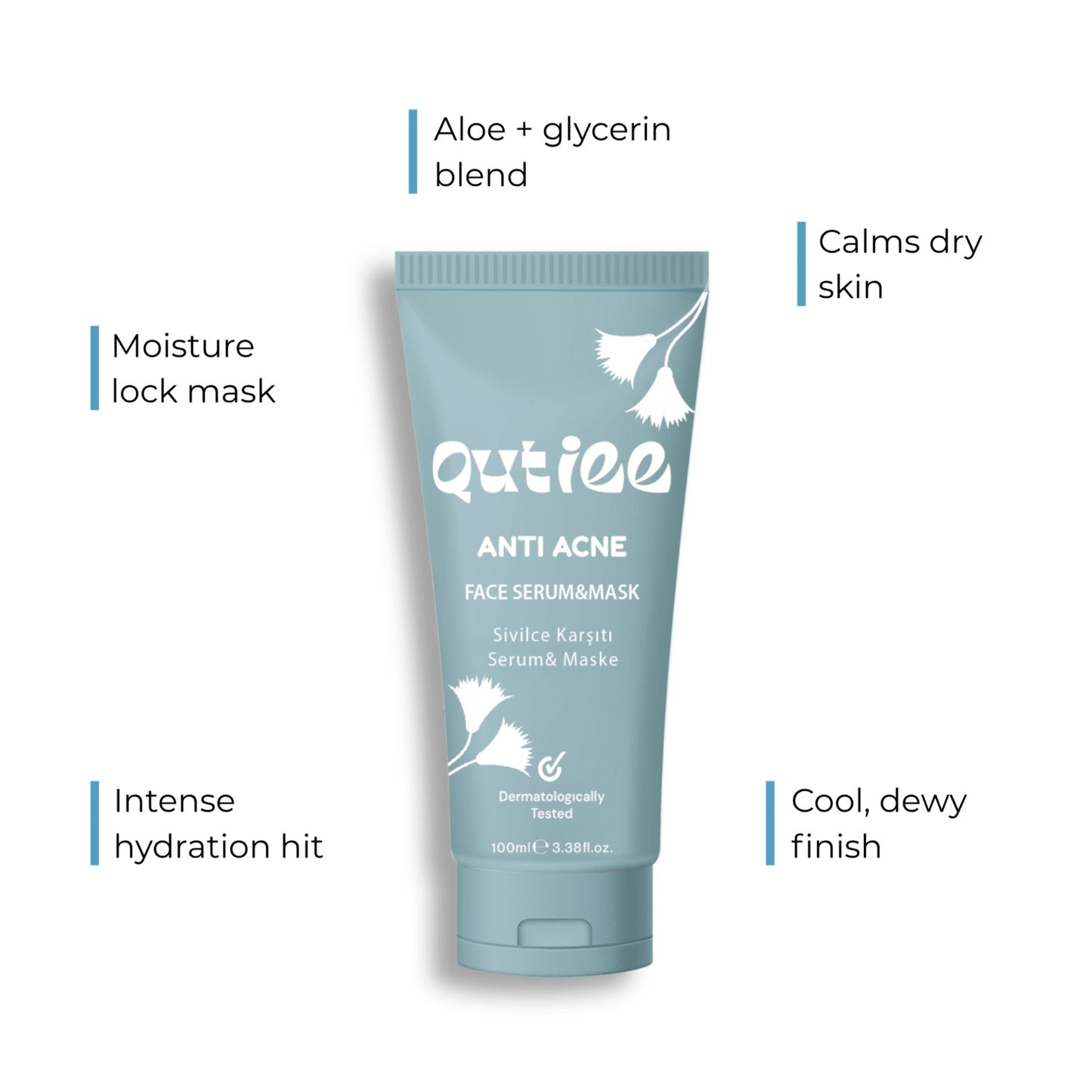 Qutiee Anti-Acne Face Serum & Mask 50ml