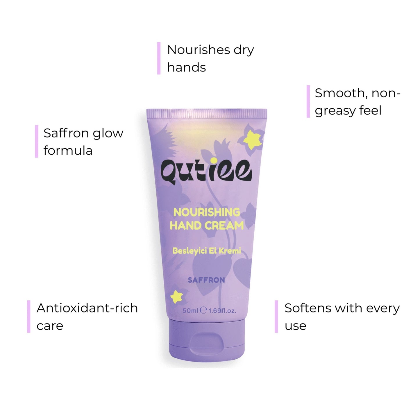 Qutiee Saffron Hand Cream 50ml