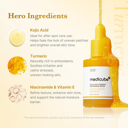 Medicube Kojic Acid Turmeric Niacinamide Serum 30ml