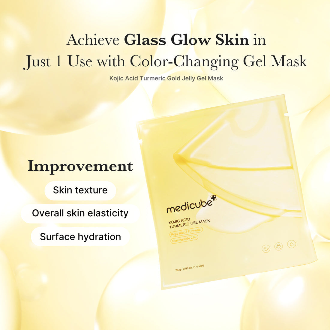 Medicube Kojic Acid Turmeric Brightening Gel Mask